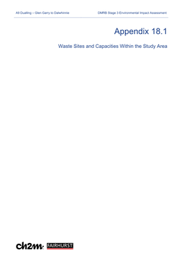 View Appendix A18.1 Waste Sites and Capacities Within the Study Area.Pdf