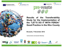 Waste Management in the Ilfov County