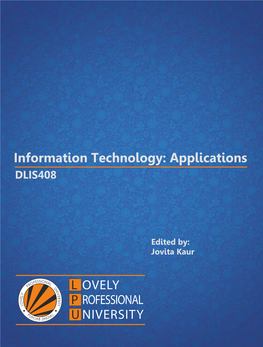Information Technology: Applications DLIS408