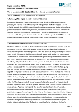 Impact Case Study (Ref3b) Institution: University of Central Lancashire