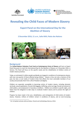 Revealing the Child Faces of Modern Slavery