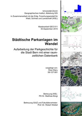 Städtische Parkanlagen Im Wandel