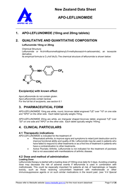 New Zealand Data Sheet APO-LEFLUNOMIDE