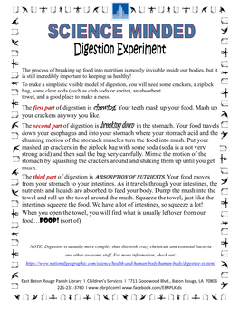 Digestion Experiment