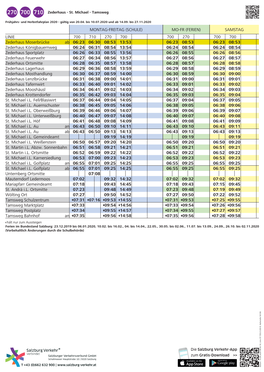 MONTAG-FREITAG (SCHULE) LINIE Zederhaus Moserbrücke Ab