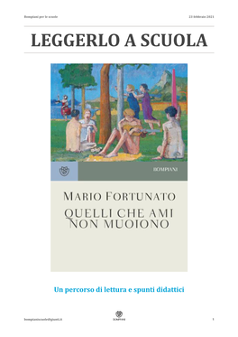 Mario Fortunato Per Le Scuole