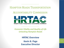 Economic Vitality and Quality of Life Unlocking Hampton Roads