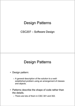 Design Patterns Design Patterns