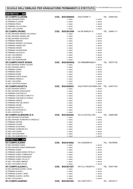 SCUOLE DELL'obbligo PER GRADUATORIE PERMANENTI E D'istituto FLC CGIL BERGAMO Servizi Per Gli Iscritti