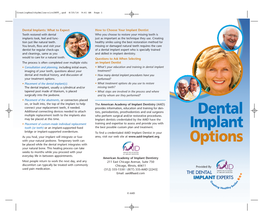 Dental Implant Options As Dental Implant Placement