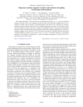 Majorana Neutrino Magnetic Moment and Neutrino Decoupling in Big Bang Nucleosynthesis