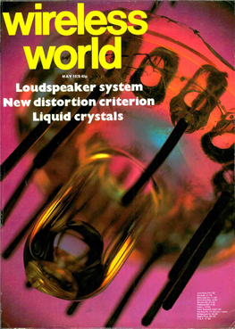Loudspeaker System New Distortion Criterion Liquid Crystals