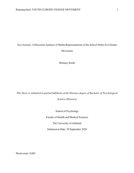 Eco-Anxiety: a Discourse Analysis of Media Representations of the School Strike for Climate