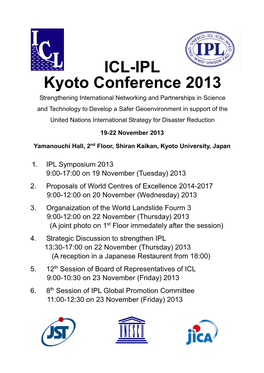 ICL-IPL Kyoto Conference 2013