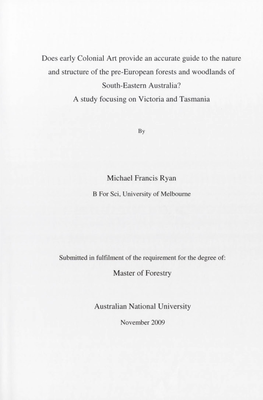Does Early Colonial Art Provide an Accurate Guide to the Nature and Structure of the Pre-European Forests and Woodlands of South