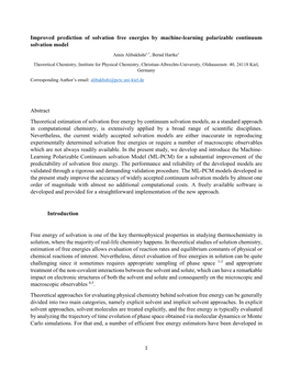 Improved Prediction of Solvation Free Energies by Machine-Learning Polarizable Continuum Solvation Model