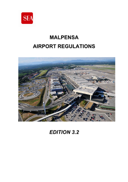 Malpensa Airport Regulations