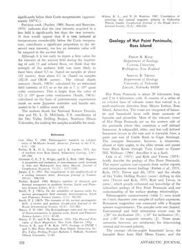 Geology of Hut Point Peninsula, Ross Island