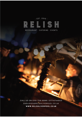 Relish's 2019 Buffet Brochure