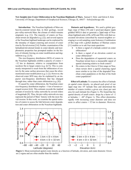 New Insights Into Crater Obliteration in the Noachian Highlands of Mars