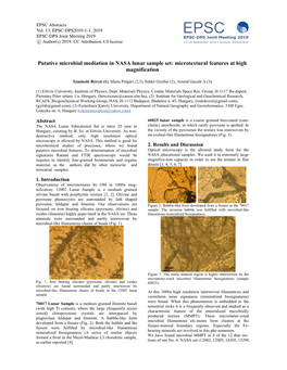 Putative Microbial Mediation in NASA Lunar Sample Set: Microtextural Features at High Magnification