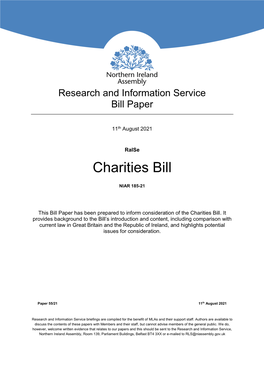 Charities Bill