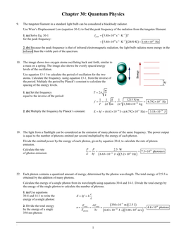 Chapter 30: Quantum Physics ( ) ( )( ( )( ) ( )( ( )( )