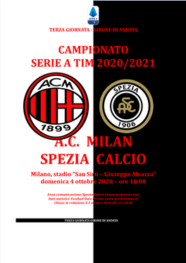 A.C. Milan Spezia Calcio