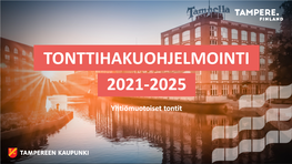 Tonttihakuohjelmointi 2021-2025