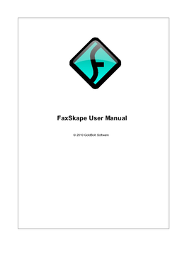 Faxskape User Manual