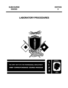 US Army Photography Course Laboratory Procedures SS0509