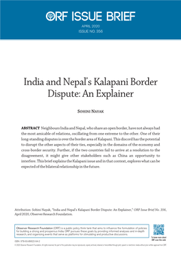 India-Nepal,Kalapani,Nepal,Open Border