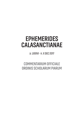 Ephemerides Calasanctianae