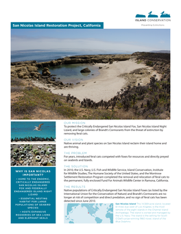 San Nicolas Island Restoration Project, California