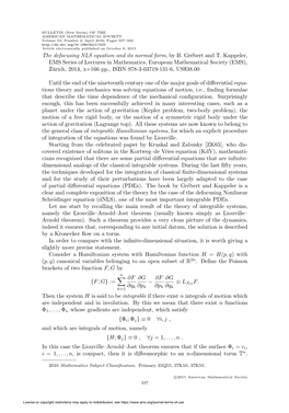 The Defocusing NLS Equation and Its Normal Form, by B. Grébert and T
