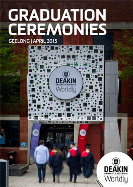 Graduation Ceremonies Geelong | April 2015 Geelong Waterfront Campus
