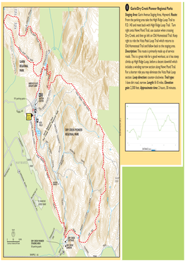 Garin/Dry Creek Pioneer Regional Parks Staging Area