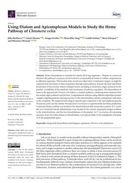 Using Diatom and Apicomplexan Models to Study the Heme Pathway of Chromera Velia