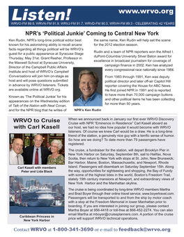 NPR's 'Political Junkie' Coming to Central New York