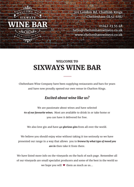 Sixways Wine Bar