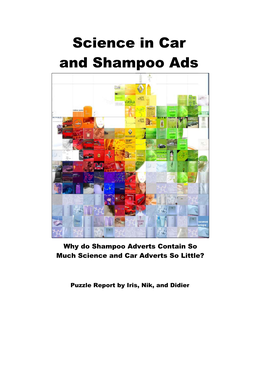 Puzzle Report by Iris, Nik, and Didier Sociological Analysis: Puzzle Report Shampoo and Car Adverts
