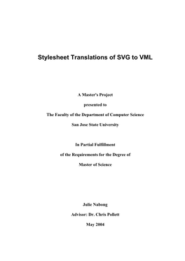 Stylesheet Translations of SVG to VML