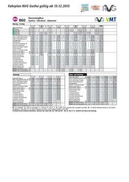 Fahrplan RVG Gotha Gültig Ab 13.12.2015