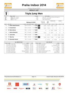 Praha Indoor 2014