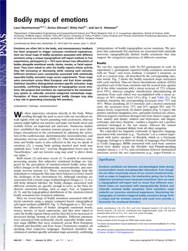 Bodily Maps of Emotions