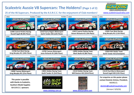 Scalextric Aussie V8 Supercars: the Holdens! (Page 1 of 2)