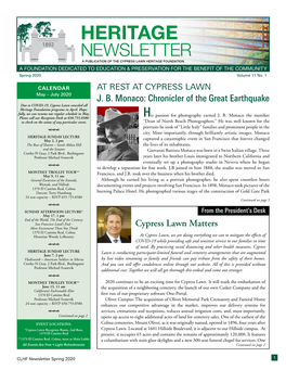 Spring 2020 Newsletter