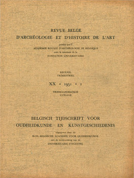 Revue Belge Et D'histoire Belgisch Tijdschrift Voor En