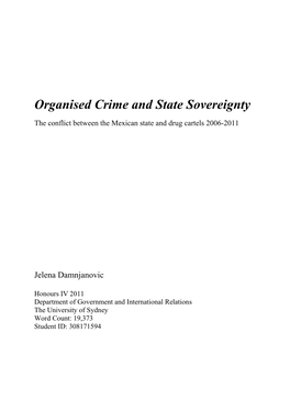 Organised Crime and State Sovereignty