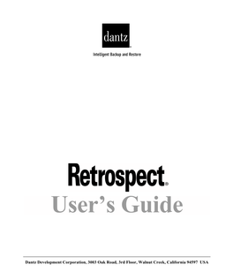 Dantz Mac Retrospect 6 User Guide